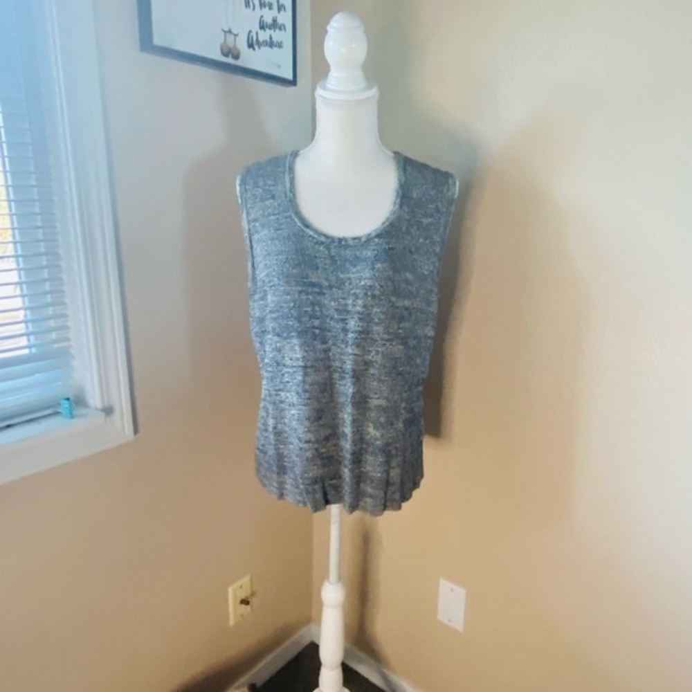 Jones New York heathered heavy knit tank, Sz. 1X